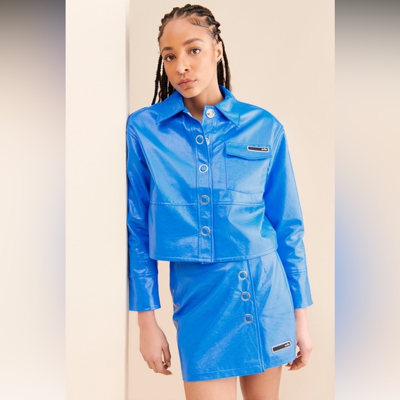 crās Vegan Leather Skirt & Jacket set - Picture 4 of 7